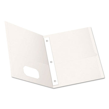 Oxford™ Twin-pocket Folders With 3 Fasteners, 0.5" Capacity, 11 X 8.5, White, 25-box freeshipping - TVN Wholesale